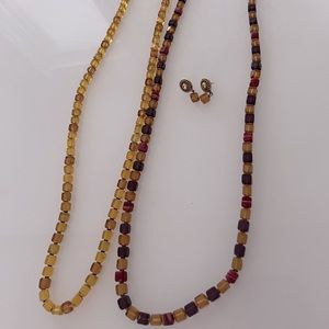 Amber Necklaces with matching earrings